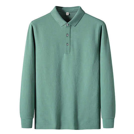 Langärmliges polohemd-jacke | ideal für frühling und herbst